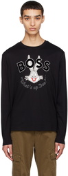 BOSS Black Looney Toons Edition Bugs Long Sleeve T-Shirt