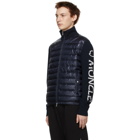 Moncler Navy Down Paneled Jacket