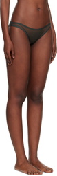 Yasmine Eslami Khaki Jeanne Briefs