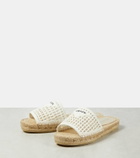 Prada Logo crochet espadrilles