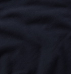 MR P. - Cotton-Jersey Half-Zip Sweatshirt - Blue
