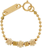 IN GOLD WE TRUST PARIS SSENSE Exclusive Gold 'AI' Bracelet