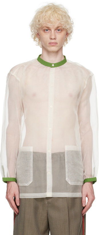 Photo: Bode White Smock Shirt