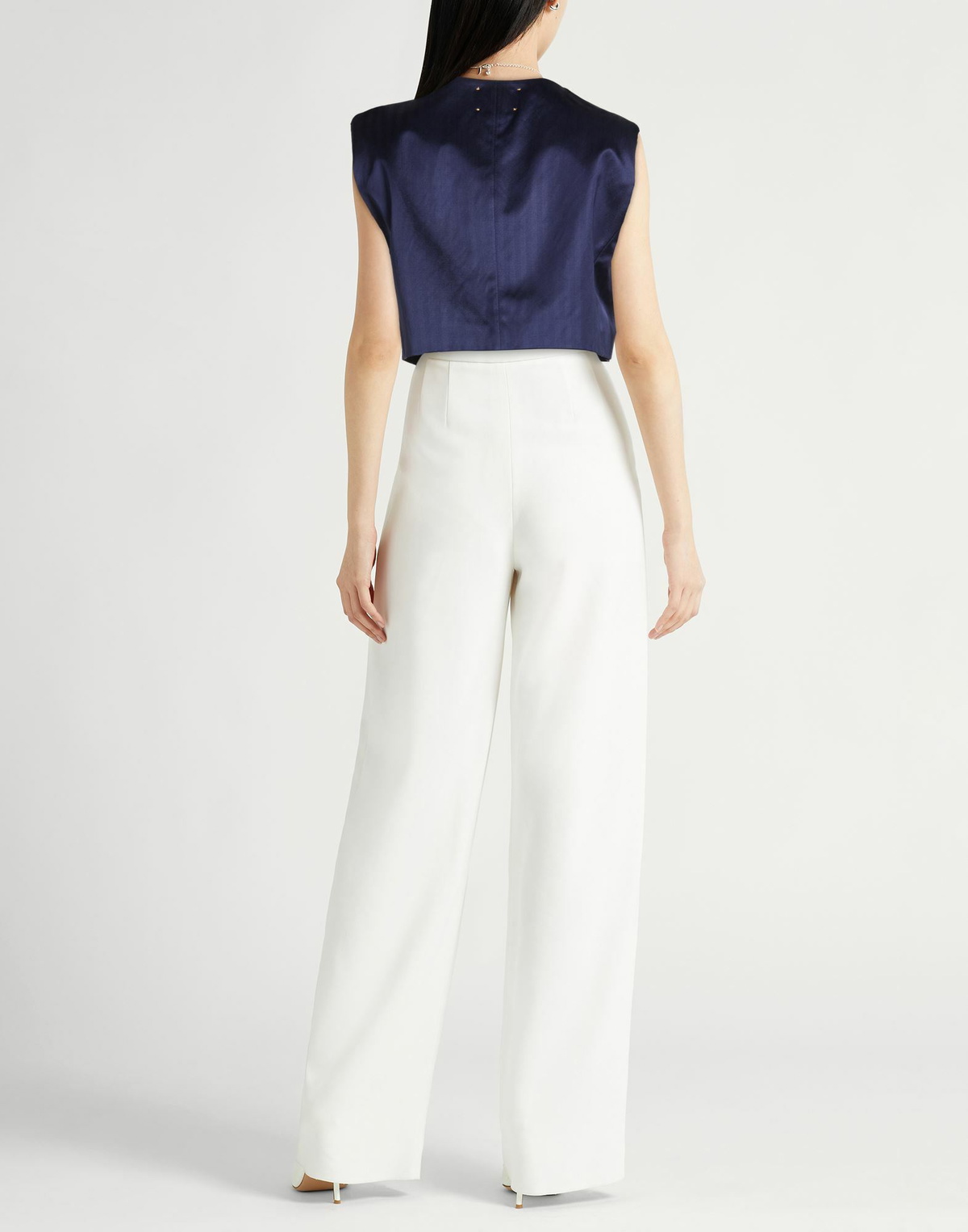 Forte_forte Womens Tailored Vest in Navy