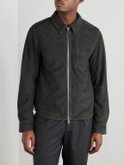 Officine Générale - Sid Suede Overshirt - Gray