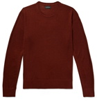 Club Monaco - Lux Merino Wool, Cashmere and Silk-Blend Sweater - Burgundy