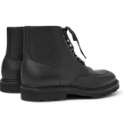 John Lobb - Helston Pebble-Grain Leather Boots - Black