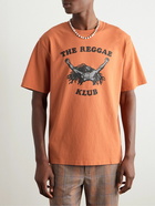 Nicholas Daley - The Reggae Klub Printed Cotton-Jersey T-Shirt - Orange