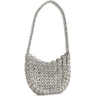 Rabanne Silver Iconic 1969 Moon Bag
