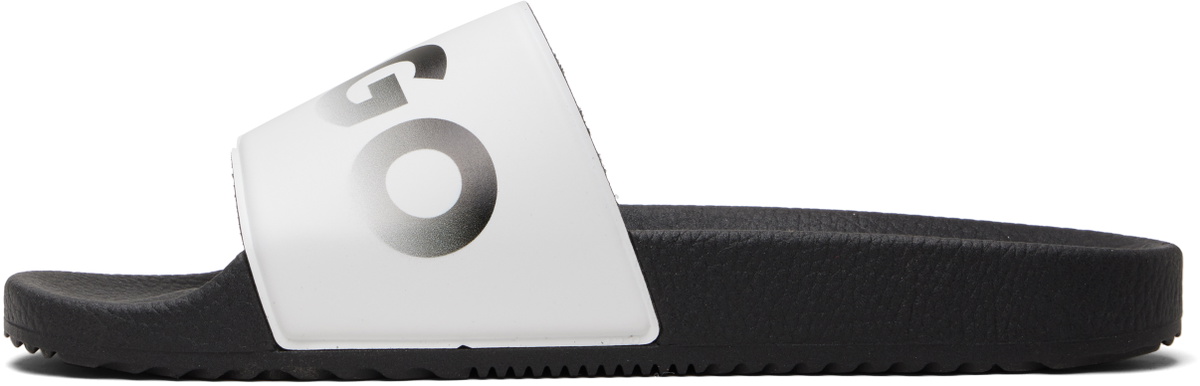 Hugo White Logo Slides