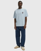 Drôle de Monsieur Slogan Rose Tee Blue Mens Shortsleefe