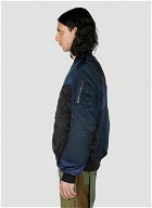 Children Of The Discordance - Re-Constructed Vintage Bomber Jacket in Blue