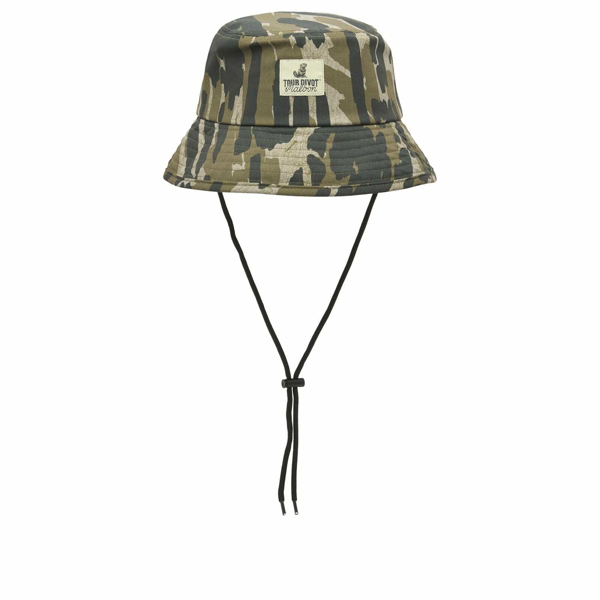 Malbon Men's Tour Divot Camo Bucket Hat in Bark Camo
