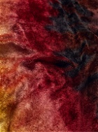 Acne Studios - Tie-Dyed Modal-Blend Velvet Sweatpants - Burgundy