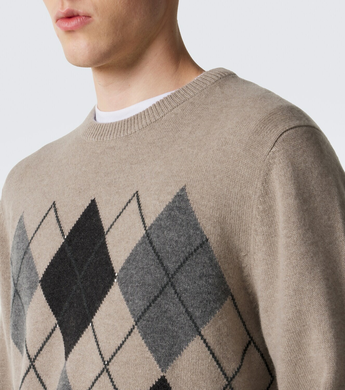 Arch4 Mr Hambley argyle cashmere sweater