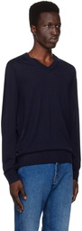 Paul Smith Navy V-Neck Sweater