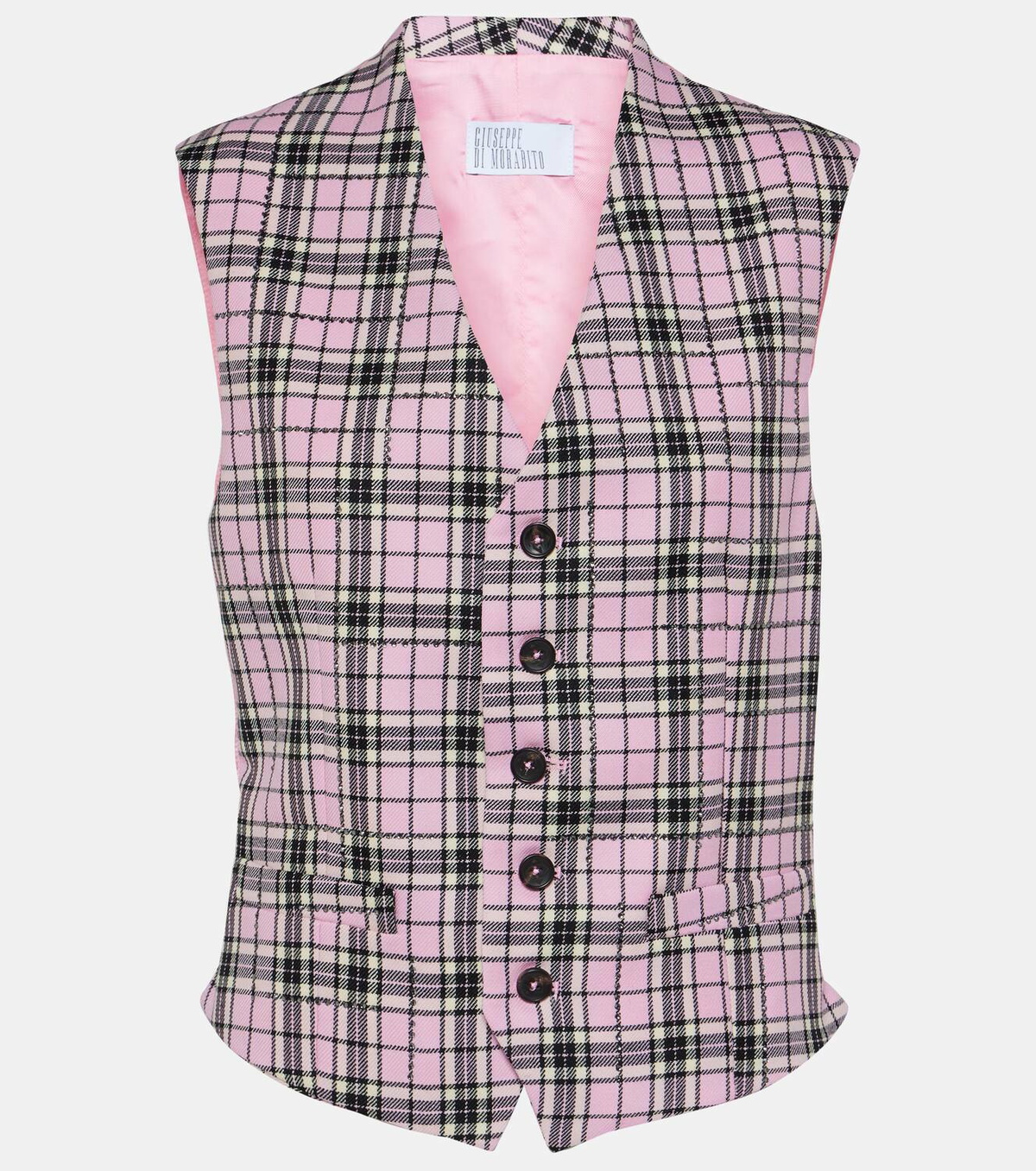 Giuseppe di Morabito Checked wool vest