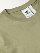 adidas Originals - Area 33 Logo-Print Cotton-Jersey T-Shirt - Green