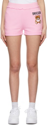 Moschino Pink Inside Out Teddy Bear Shorts