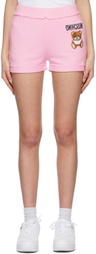 Moschino Pink Inside Out Teddy Bear Shorts