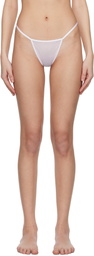 DU CIEL White Doux Slip Briefs