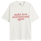 ACMH by Magic Castles Men's x Love International MLIA T-Shirt in White/Red