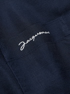 Jacquemus - Boulanger Logo-Embroidered Padded Canvas Overshirt - Blue