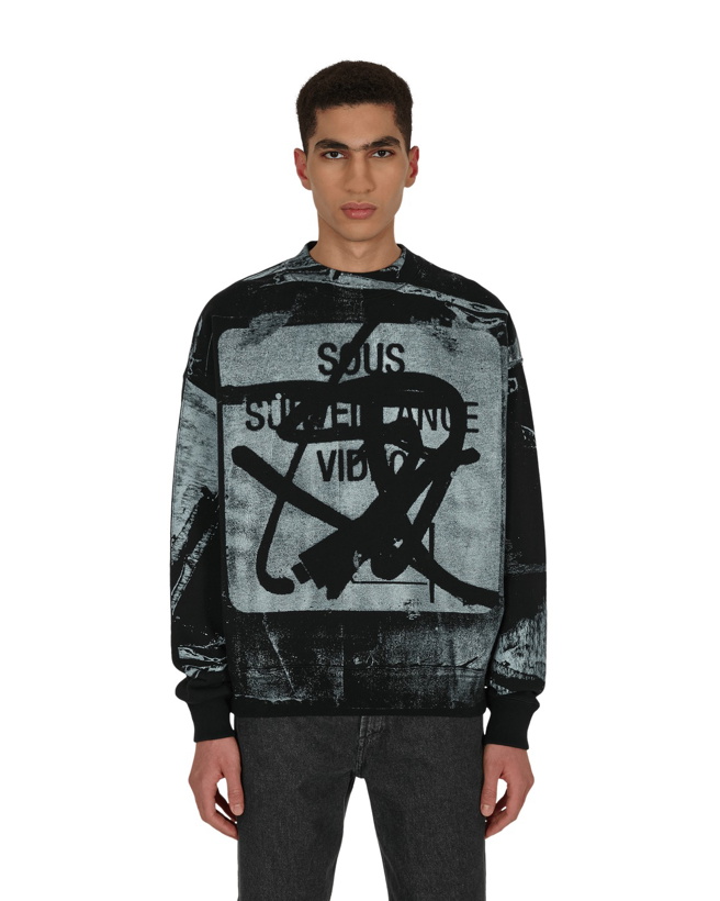 Photo: Off White Pablo Tomek Skate Crewneck Sweatshirt Black