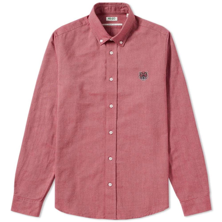 Photo: Kenzo Button Down Tiger Oxford Shirt Red