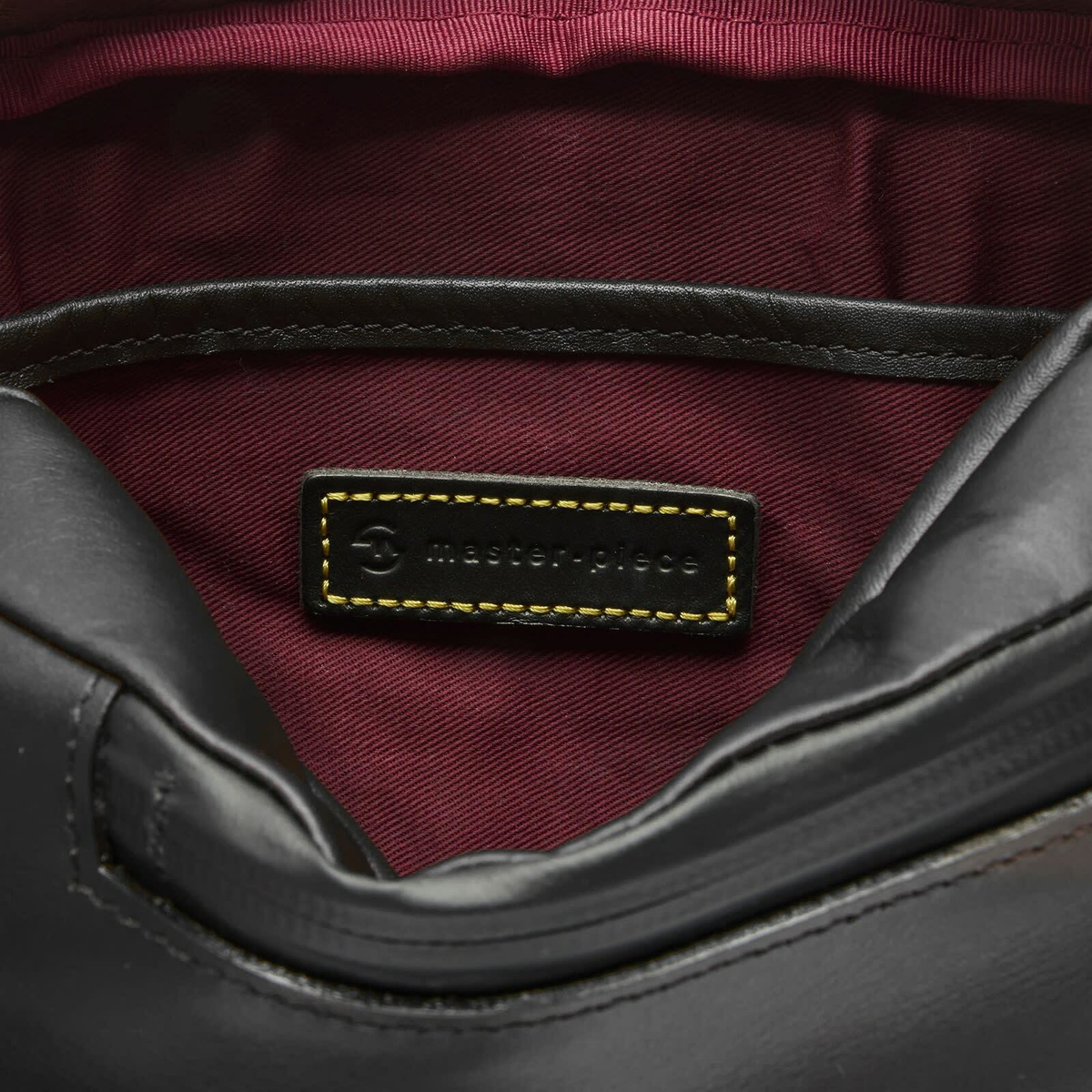 Master-Piece Gloss Leather Shoulder Bag - Small in Black 