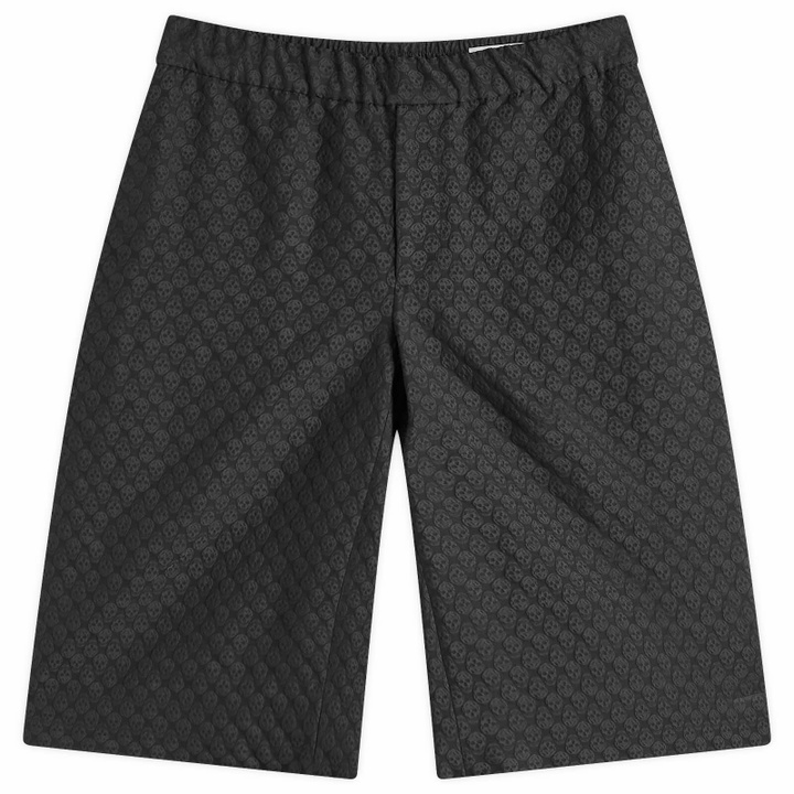 Photo: Alexander McQueen Men's Jacquard Skull Shorts in Black/Black