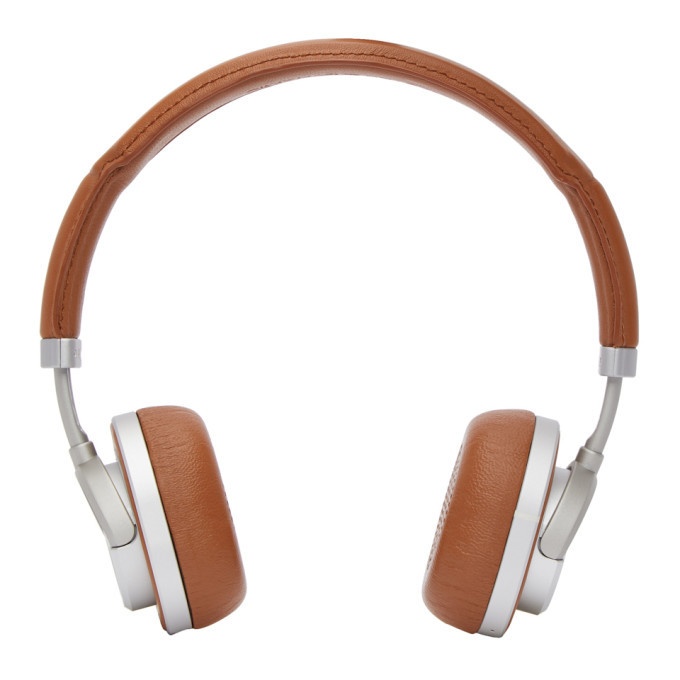 Photo: Master and Dynamic Brown and Silver Wireless MW50 Headphones