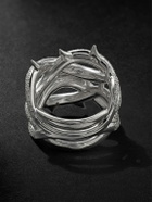 Alex Moss New York - Crown of Thornes 14-Karat White Gold Diamond Ring - Silver