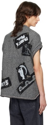 R13 Gray Sleeveless Jacket