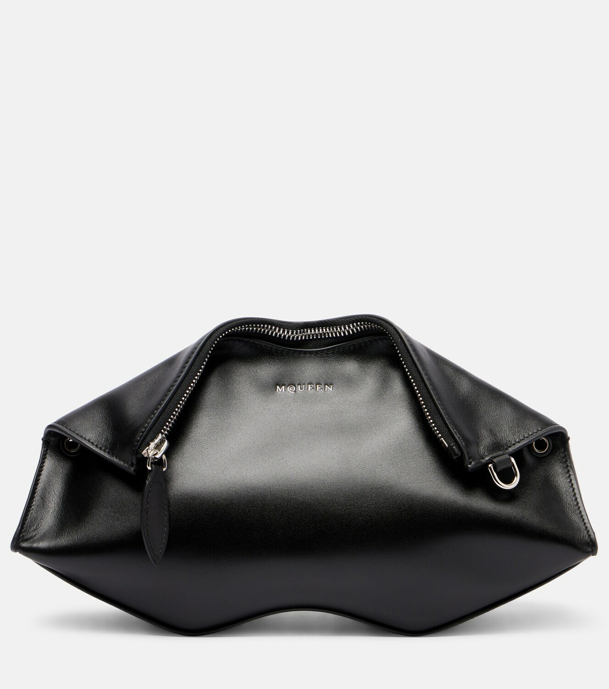 McQueen Manta Small leather clutch