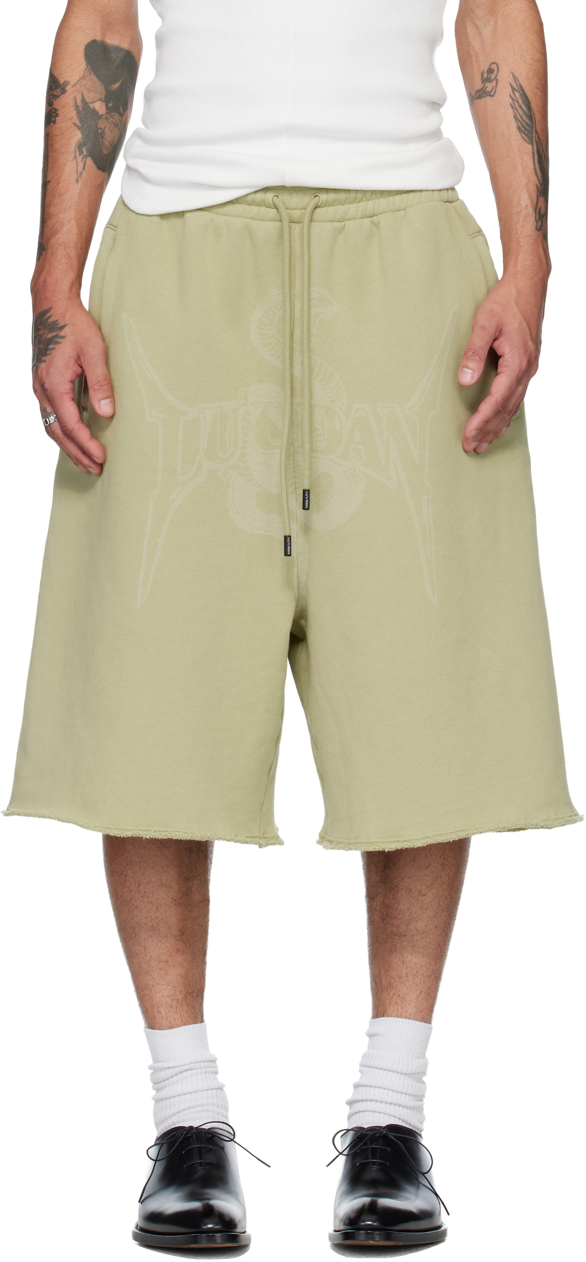 LU'U DAN Green Zoku Shorts