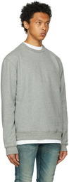 John Elliott Grey Oversized Pullover Sweatshirt