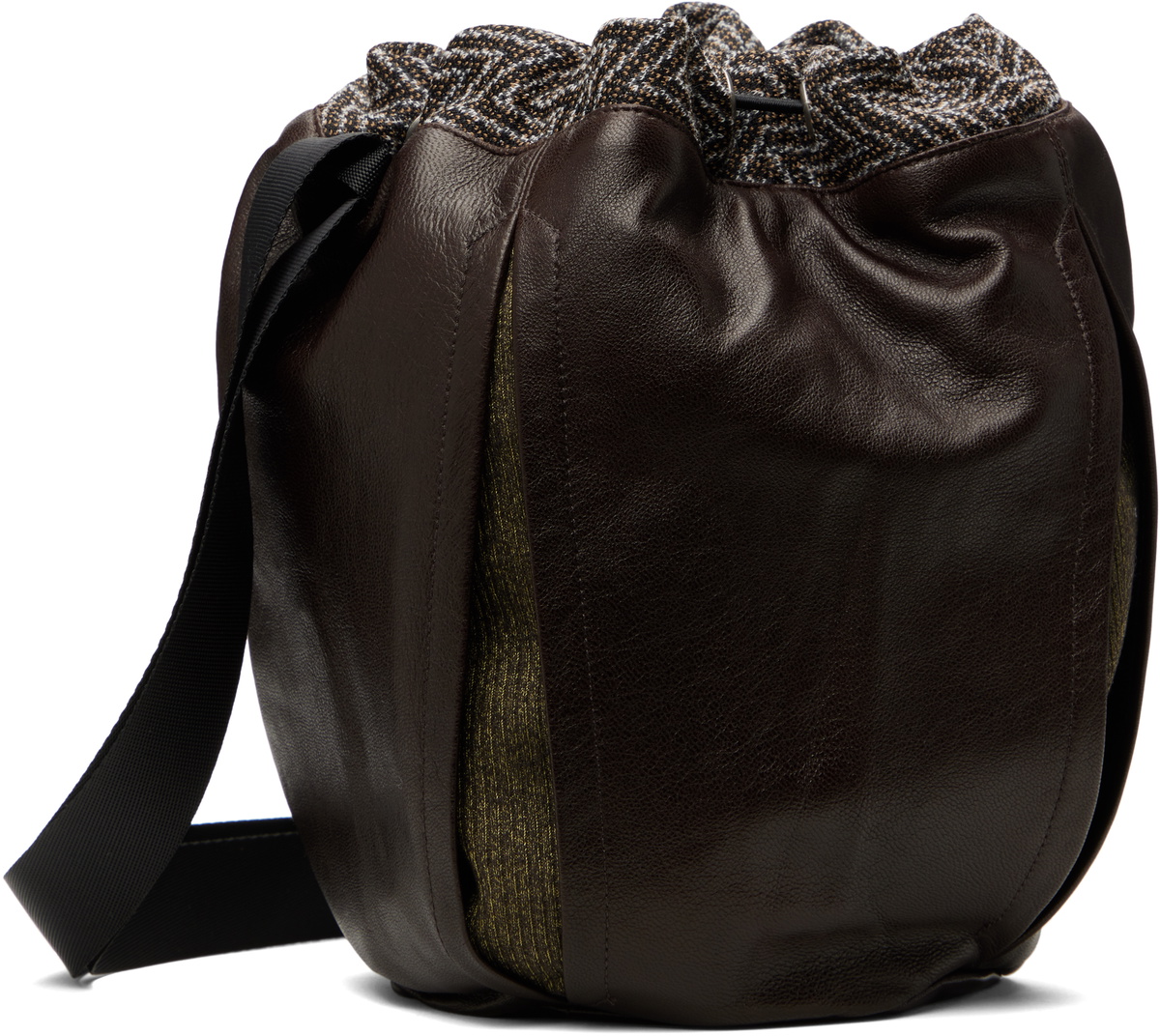 Omar Afridi Brown Pochette Leather Bag