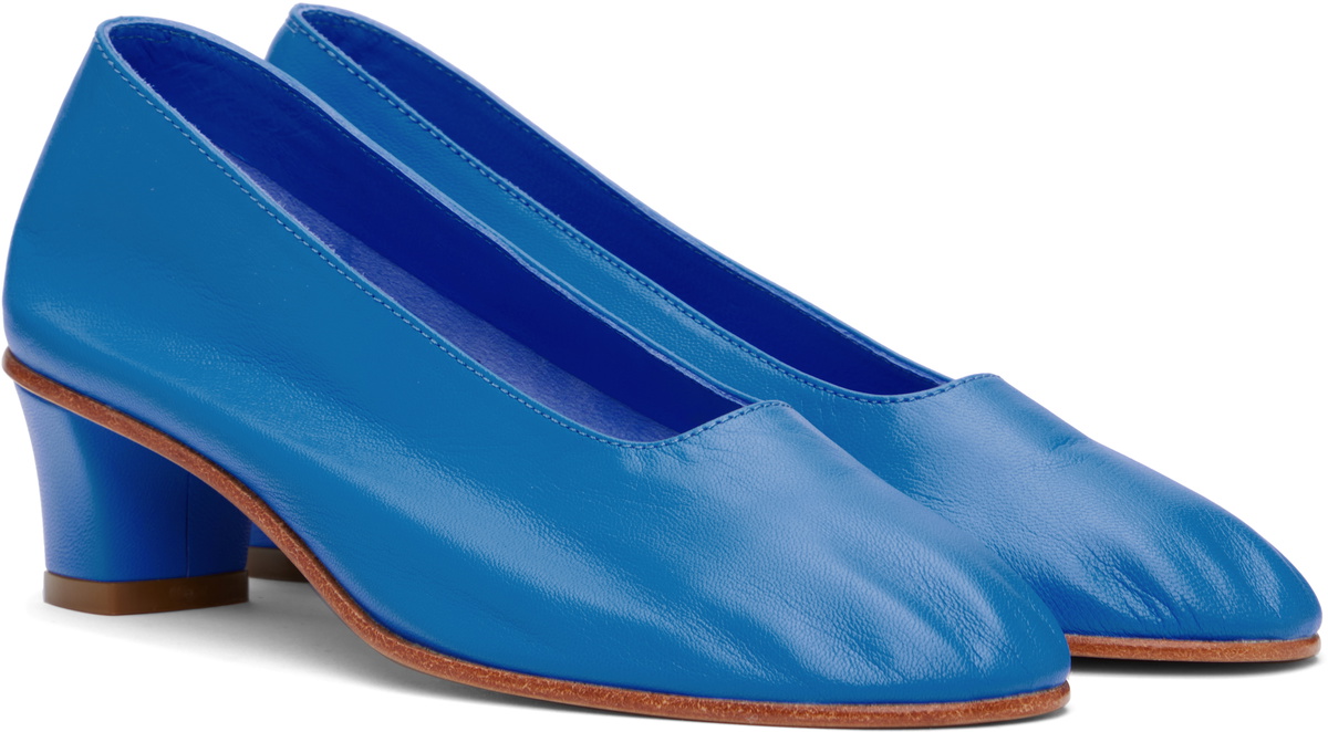 Martiniano Blue High Glove Heels