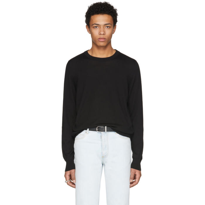 Photo: Maison Margiela Black Elbow Patch Sweater