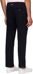 Thom Browne Navy 4-Button Trousers