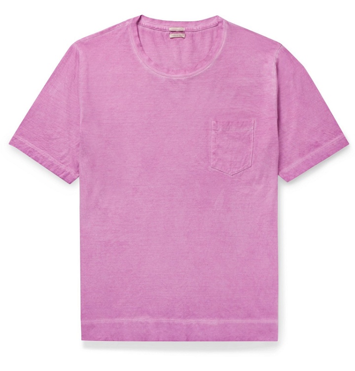 Photo: Massimo Alba - Panarea Cotton-Jersey T-Shirt - Pink