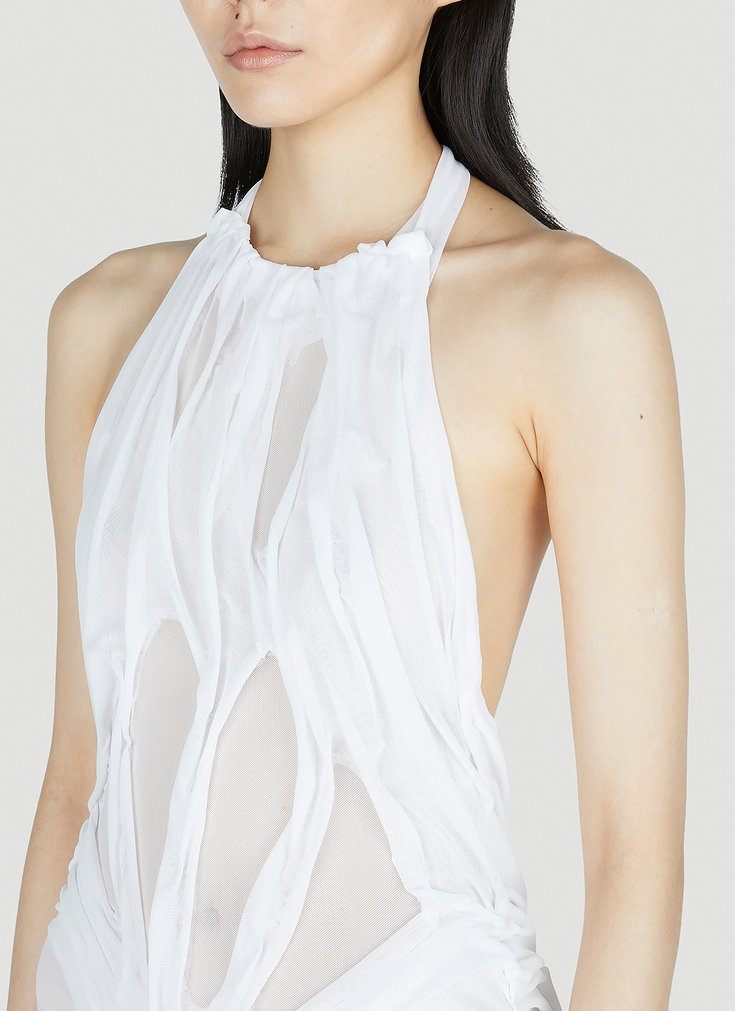 DI PETSA Wet Look Mini Dress