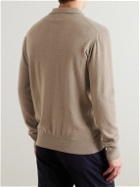 Kingsman - Wade Merino Wool and Cashmere-Blend Polo Shirt - Neutrals