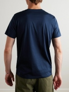 Moncler - Logo-Appliquéd Cotton-Jersey T-Shirt - Blue
