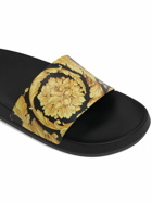 VERSACE - Baroque Print Rubber Slide Sandals