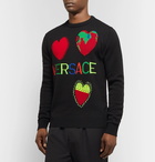 Versace - Logo-Intarsia Wool Sweater - Black