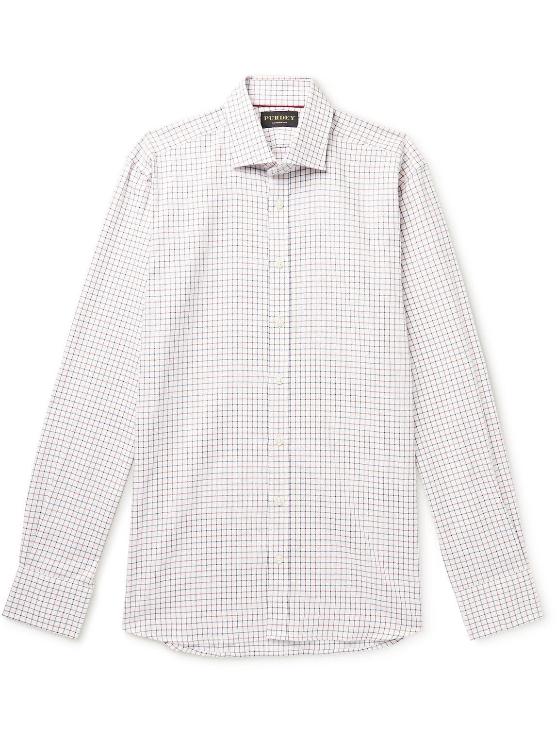 Purdey - Checked Cotton Shirt - White Purdey