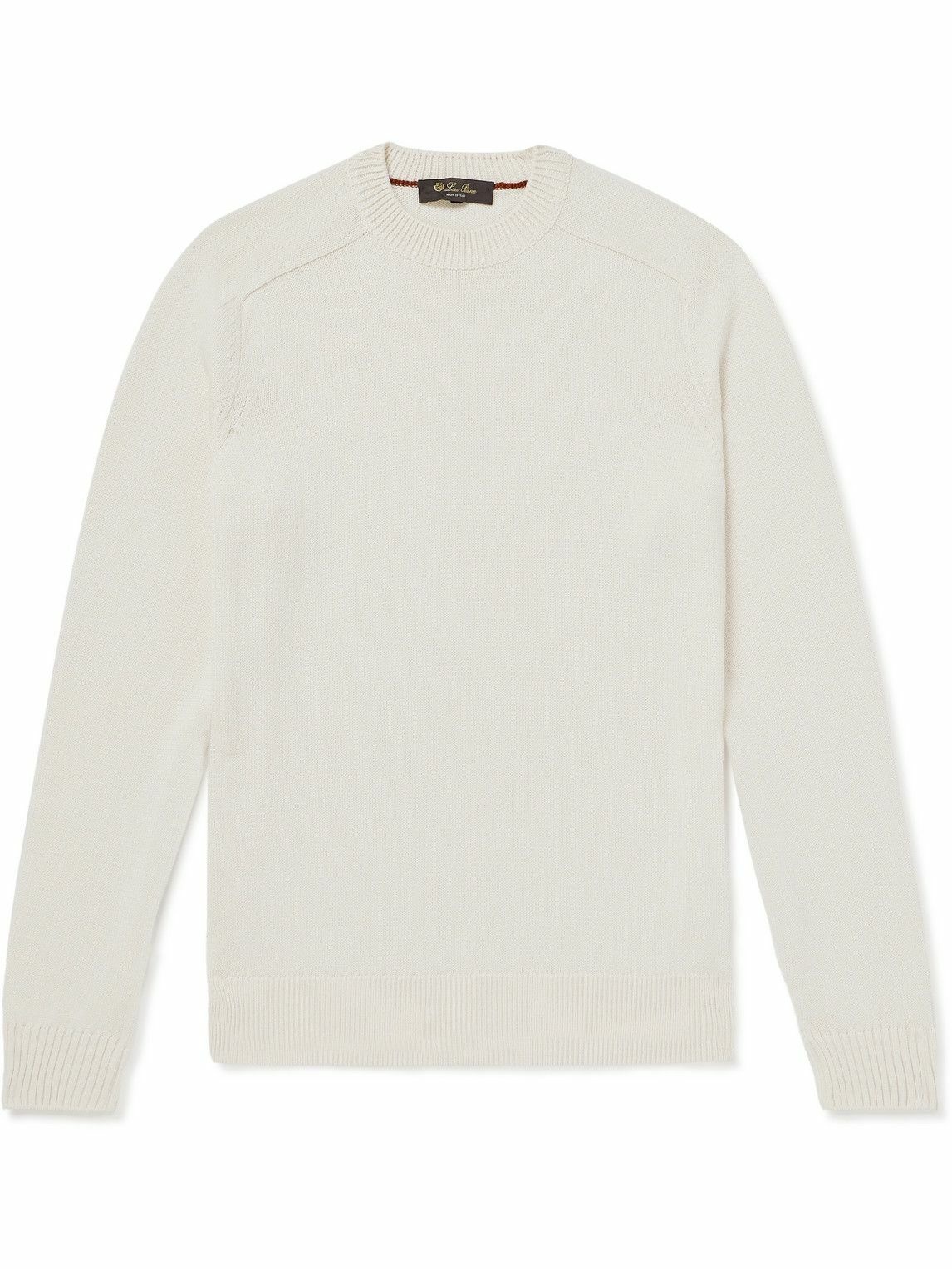 Loro Piana - Cotton and Silk-Blend Sweater - White Loro Piana