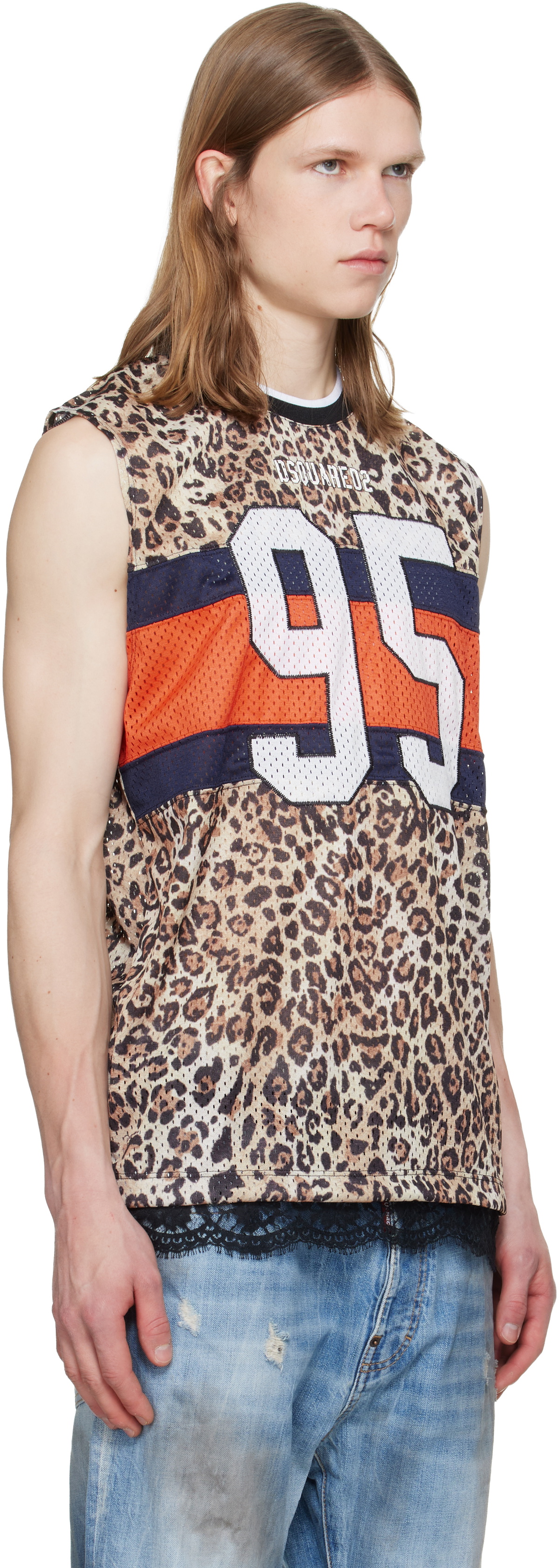 Dsquared2 Multicolor Wild2 Cigarette Fit Tank Top